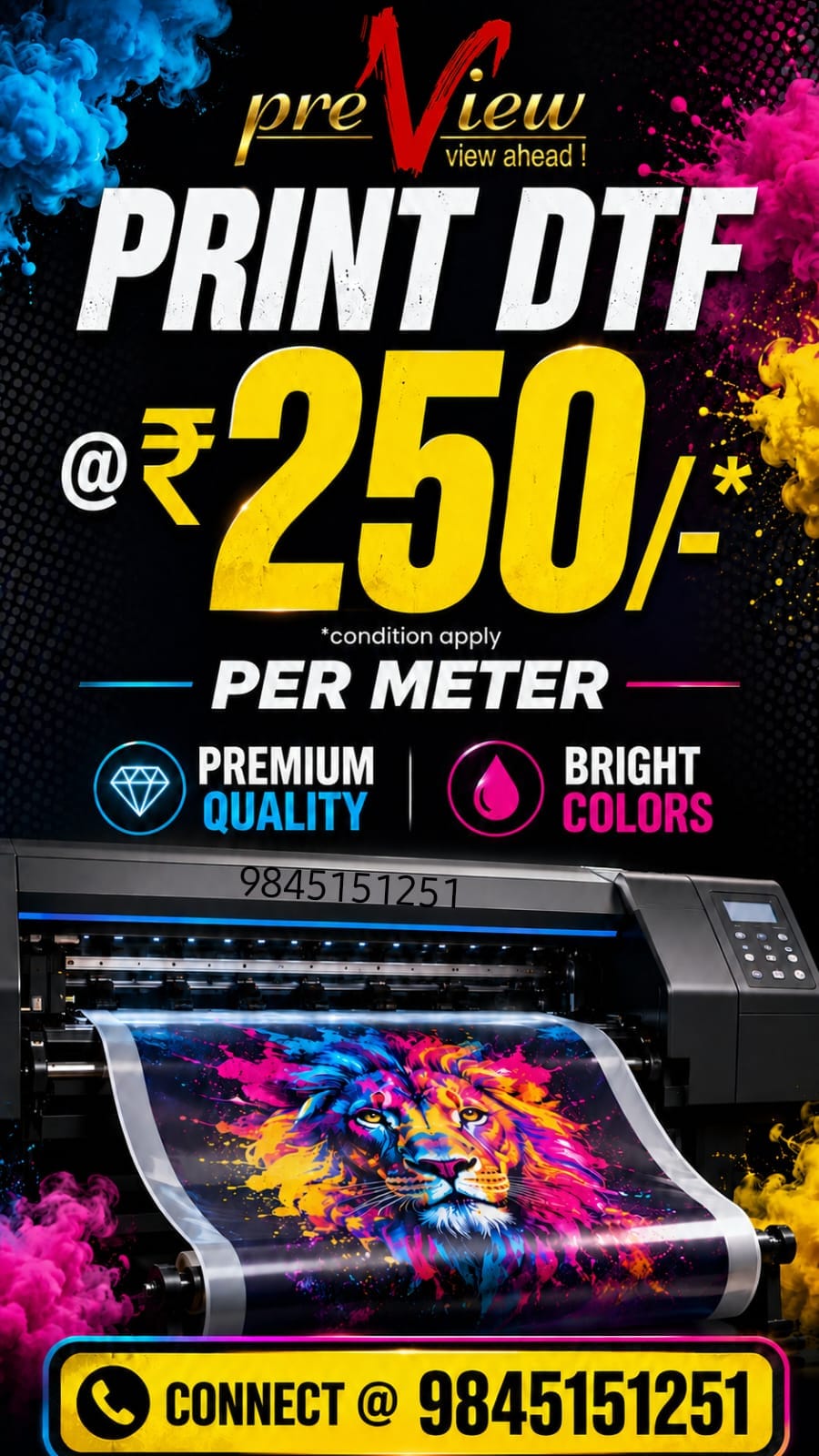 Preview - Latest update - DTF Printing at ₹250 Per Meter in Bangalore